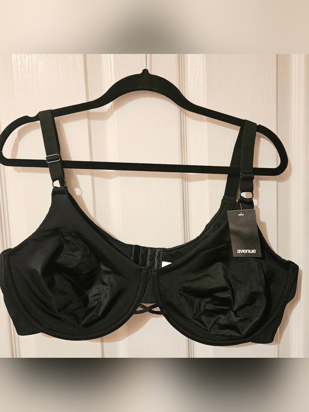 Avenue Black Full-Coverage Underwire Bra